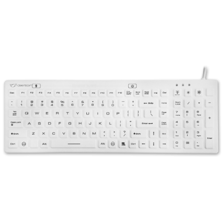 Craytech Hygiënisch toetsenbord - Sanikey Prolight LP (SAN-5035-W-US)