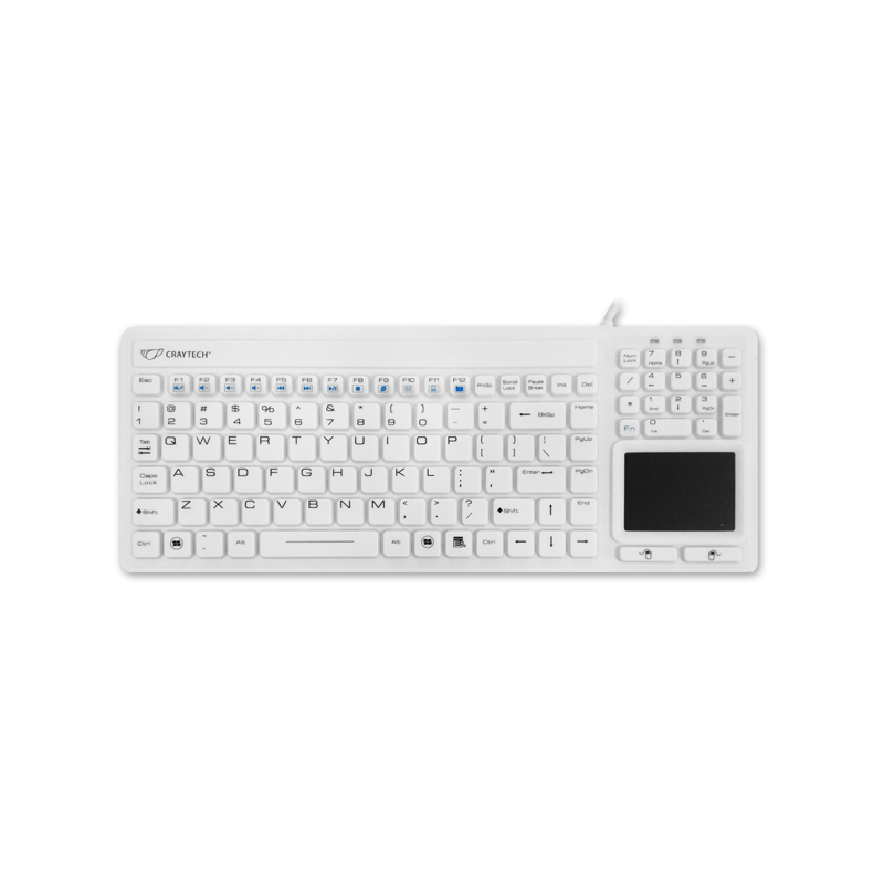 Craytech Waterproof toetsenbord - Sanikey Touch IP68