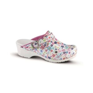 Sanita Flex klompen Little Flowers open met riempje